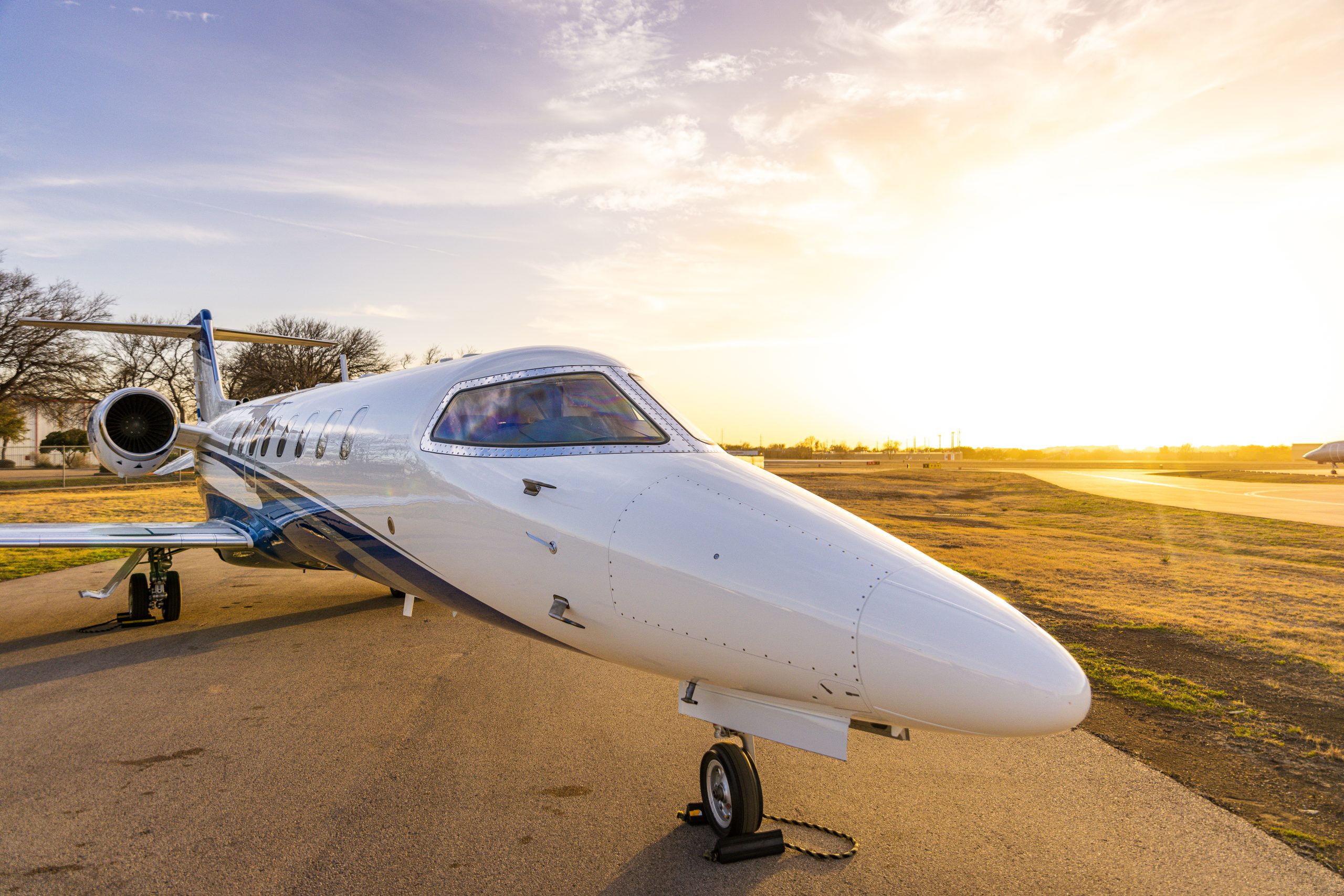 Exterior Nose of Lear Plane